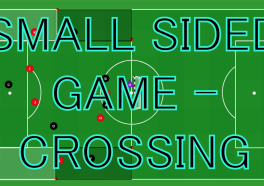 Small sided game with crossing